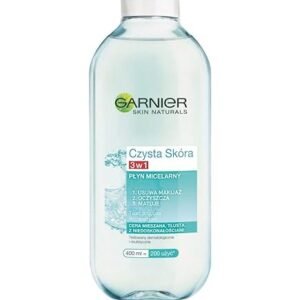 Garnier SkinActive PureActive Micellar Water Cleanser for Combination Skin with Imperfections Purifying Action Without Rinsing Face Eyes Lips Fragrance Free Formula - 3 x 400 ml Bottles